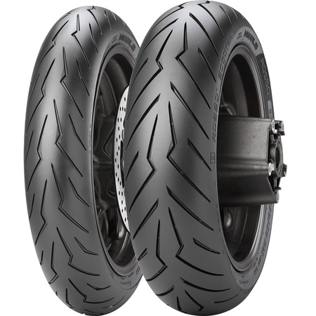 Мотошина задняя (rear) 120/80 R12 Pirelli Diablo Rosso Scooter 55P TL
