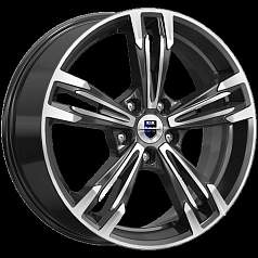 Диск R18 5x114,3 7J ET45 D66,1 К&К Karrera Light (КС935) алмаз чёрный