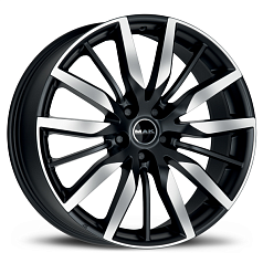 Шины R20 5x112 9,5J ET33 D66,45 MAK Barbury Ice Black 