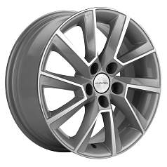 Диск R16 5x100 6J ET38 D57,1 Khomen KHW1604 ( 16_ZV Kamiq/Rapid/Scala) F-Silver-FP