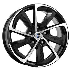Диск R18 5x127 8J ET45 D71,6 K&K C,T,G, КС687 алмаз черный