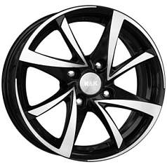 Диск R16 5x115 6,5J ET41 d70,1 КиК Игуана алмаз черный (КС570)