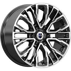 Диск R19 6x139,7 8,5J ET24 D77,9 K&K Кортес (КС1102) алмаз чёрный