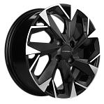 R15 4x100 6J ET39 D56,6 Khomen KHW1508 (Chevrolet Cobalt) Black-FP