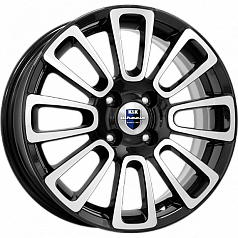 Диск R15 5x100 6J ET40 67,1 K&K Неман (КС717) алмаз черный