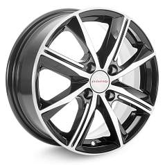 Диск R15 4x100 6J ET40 D60,1 Rapid Арнар-оригинал (КС890) Алмаз черный SK