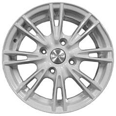 Диск R15 4x100 6J ET48 D54,1 Скад Пантера алмаз-белый