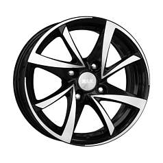 Диск R14 4x98 5,5J ET25 D58,5 K&K Игуана алмаз черный (КС566)