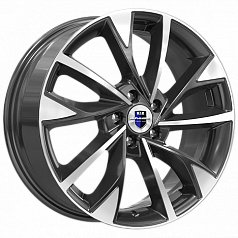 Диск R17 5x100 7J ET38 D67,1 К&К Роквуд (КС900-04) алмаз черный