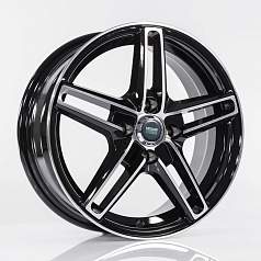 Диск R17 5x108 7J ET40 D65,1 Megami MGM-17FF BKF