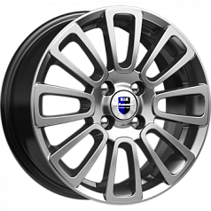 Диск R15 4x100 6J ET45 D56,6 Rapid Неман-оригинал алмаз-черный