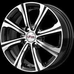 Диск R15 4x100 6J ET35 67,1 iFree Апероль Блэк Джек
