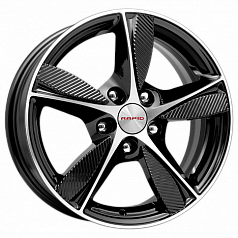 Диск R16 5x114,3 6,5J ET43 67,1 K&K Кинезис (КС679) алмаз черный 