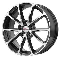 Диск R16 5x112 6,5J ET43 D57,1 iFree Джет (КС914-00) Блэк Джек