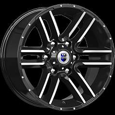 Диск R17 6x139,7 8J ET0 106,1 К&К Алгама Алмаз чёрный
