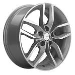 R17 5x114,3 6,5J ET45 D67,1 Khomen KHW1708 ( 17_ZV Mazda 3/CX30 ) F-Silver-FP