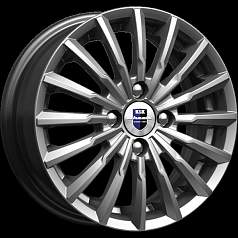 Диск R14 4x100 5,5J ET45 D67,1 К&К Акцент (КС641) Дарк платинум