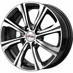 Диск R15 5x100 6J ET38 57,1 iFree Апероль Блэк Джек