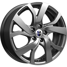 Диск R15 5x100 6J ET45 67,1 К&К Палермо Дарк платинум