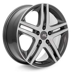 Диск R17 5x112 7J ET45 D57,1 Racing Wheels H-214 GM F/P