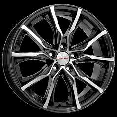 Диск R17 5x100 7,5J ET45 D56,1 K&K Твист (КС697M) алмаз чёрный