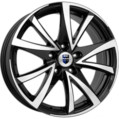 Диск R15 4x100 6,5J ET48 D54,1 K&K Игуана алмаз черный (КС546)