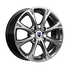 Диск R15 4x100 6J ET45 D54,1 Rapid Блюз-оригинал (КС606) Дарк платинум