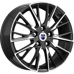 Диск R17 5x114,3 6,5J ET40 D66,1 K&K Солт (КС773) Алмаз чёрный 
