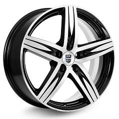 Диск R17 5x112 7J ET45 D66,6 K&K Андорра (КС547) Алмаз черный