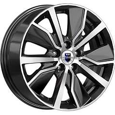 Диск R16 5x114,3 6,5J ET50 D66,1 K&K Гамбит (КС961) алмаз чёрный