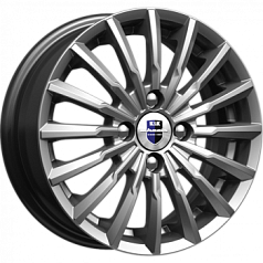 Диск R17 4x100 7J ET45 67,1 К&К Акцент Дарк платинум