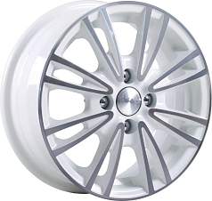 Диск R15 4x100 6J ET38 D67,1 Скад Пантера алмаз-белый 