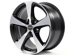 Диск R16 5x114,3 7J ET40 D72,5 Borbet CC Black Polished Matt 