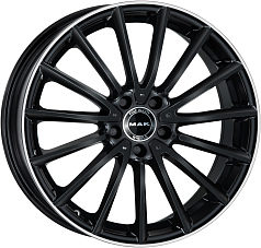 Шины R17 5x112 7,5J ET45 D66,6 MAK Komet Gloss Black Mirror Ring