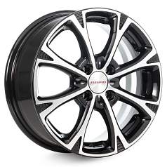 Диск R15 4x100 6J ET50 d60,1 Rapid Блюз-оригинал (КС606) алмаз черный