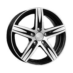 Диск R16 5x112 6,5J ET46 D57,1 K&K Андорра-оригинал (КС454) алмаз черный