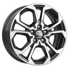 Диск R17 5x114,3 6,5J ET49 67,1 К&К КС892 Алмаз чёрный