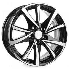 Диск R17 5x114,3 7J ET48 D67,1 K&K Игуана (КС590) Алмаз чёрный Оригинал