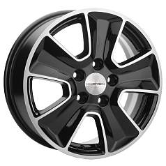 Диск R16 5x114,3 6,5J ET46 D67,1 Khomen KHW1601 (ZV 16_ASX) Black-FP