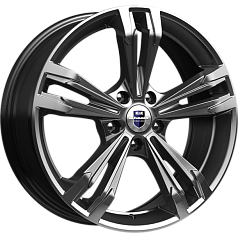 Диск R18 5x114,3 7J ET47 D66,1 K&K Каррера (КС655) Дарк платинум 