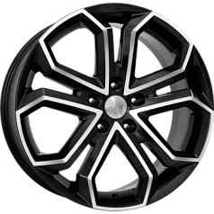 Диск R19 5x120 8,5J ET45 D67,1 K&K Пандора алмаз черный (КС466)