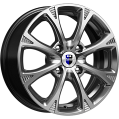 Диск R15 4x100 6J ET40 D60,1 Rapid Блюз-оригинал (КС606) Дарк платинум