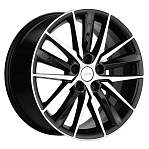 R18 5x114,3 8J ET50 D60,1 Khomen KHW1807 (Camry NEW) Black-FP