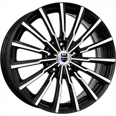 Диск R17 4x100 7J ET45 67,1 К&К Акцент Алмаз чёрный