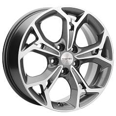 Диск R17 5x114,3 7J ET46 D67,1 Khomen KHW1702 (ZV 17_ASX) Gray-FP