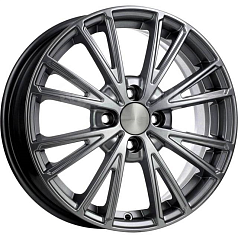 Диск R15 4x100 6J ET45 D67,1 К&К Меандр (КС888-04) дарк платинум