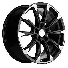 Диск R18 5x108 7,5J ET40 D54,1 Khomen KHW1808 ( 18_ZV Москвич 3 ) Black-FP