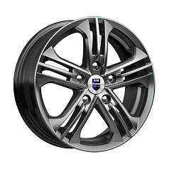 Диск R15 5x114,3 6J ET45 D67,1 K&K Trinity (КС615) Дарк платинум 