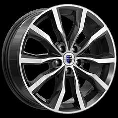 Диск R18 5x114,3 7,5J ET37 D66,6 K&K Портер (КС668) алмаз чёрный