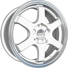 Диск R15 4x100 6J ET48 D54,1 Скад Киото алмаз белый